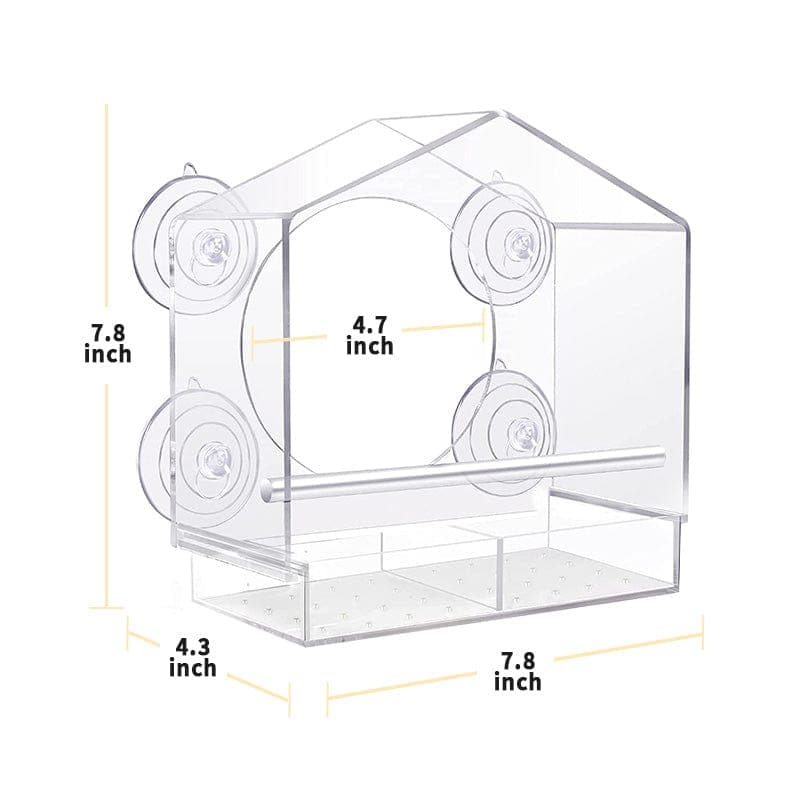Catvera Window Bird Feeder TV