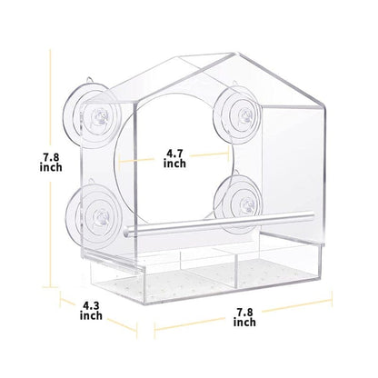 Catvera Window Bird Feeder TV