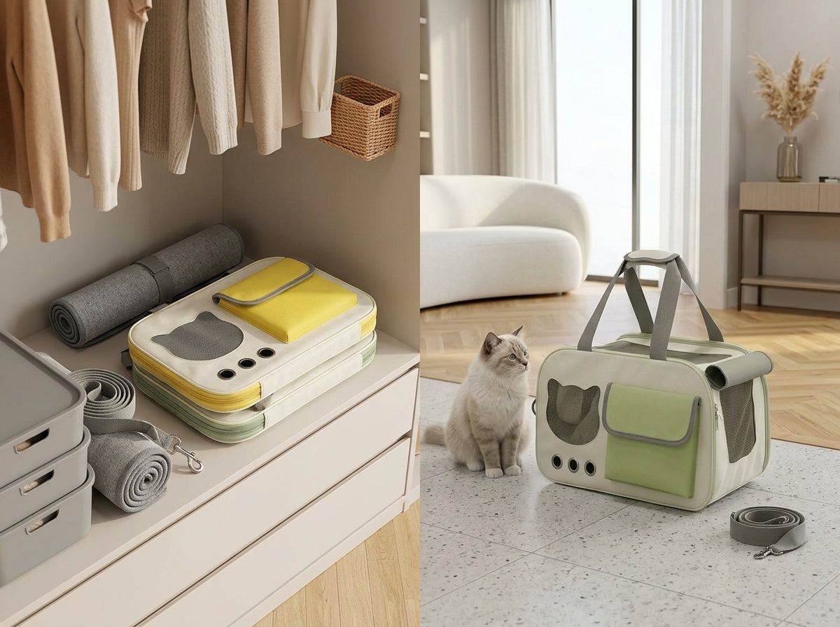 Soft Sided Cat Travel Carrier - Adventure-Ready Without the Bulk