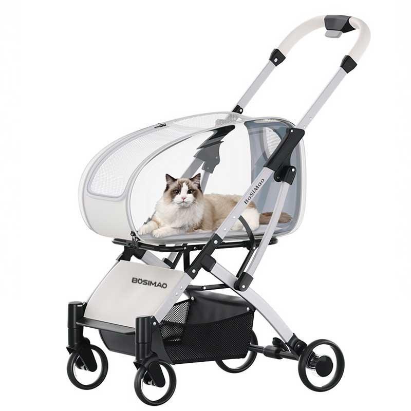 Catvera Detachable Cat Stroller Carrier with Wheels