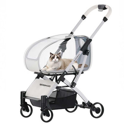 Catvera Detachable Cat Stroller Carrier with Wheels