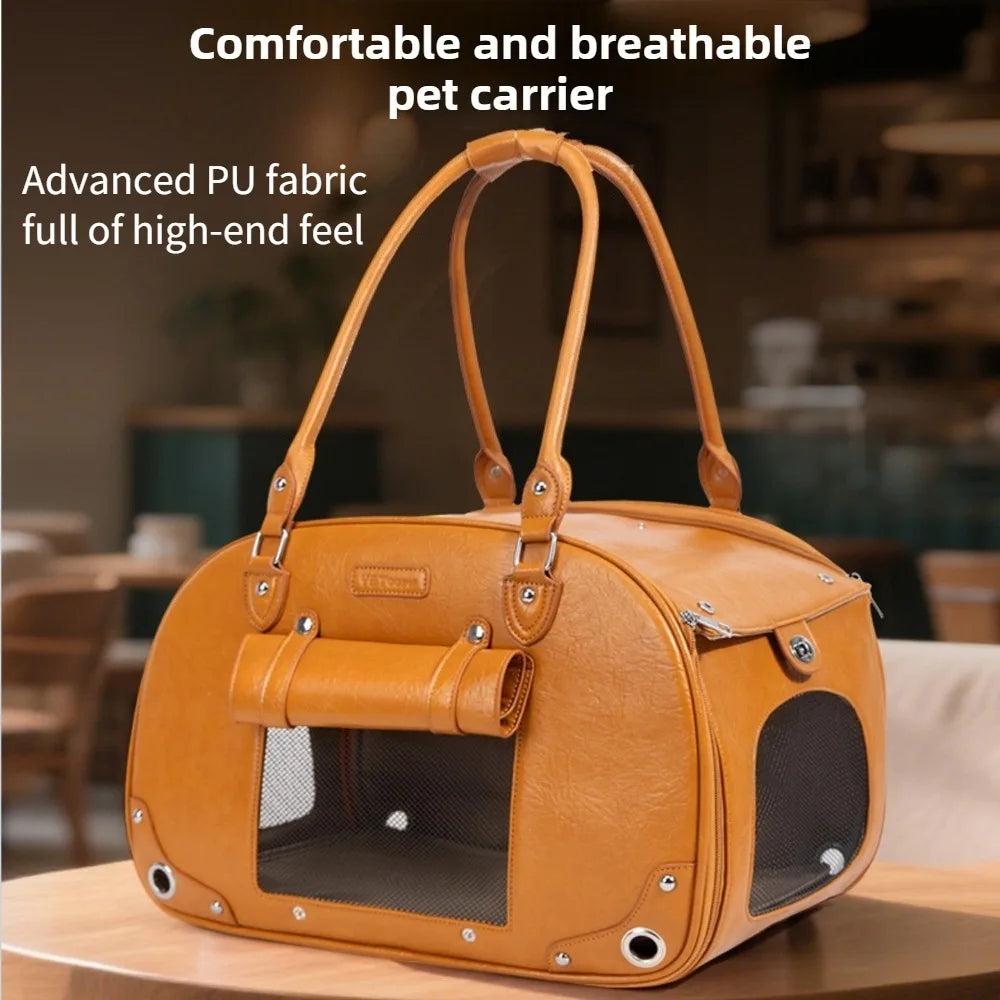 Stylish Travel Pet Carrier Bag - Image 1|||PROMPT|||Original clean product image